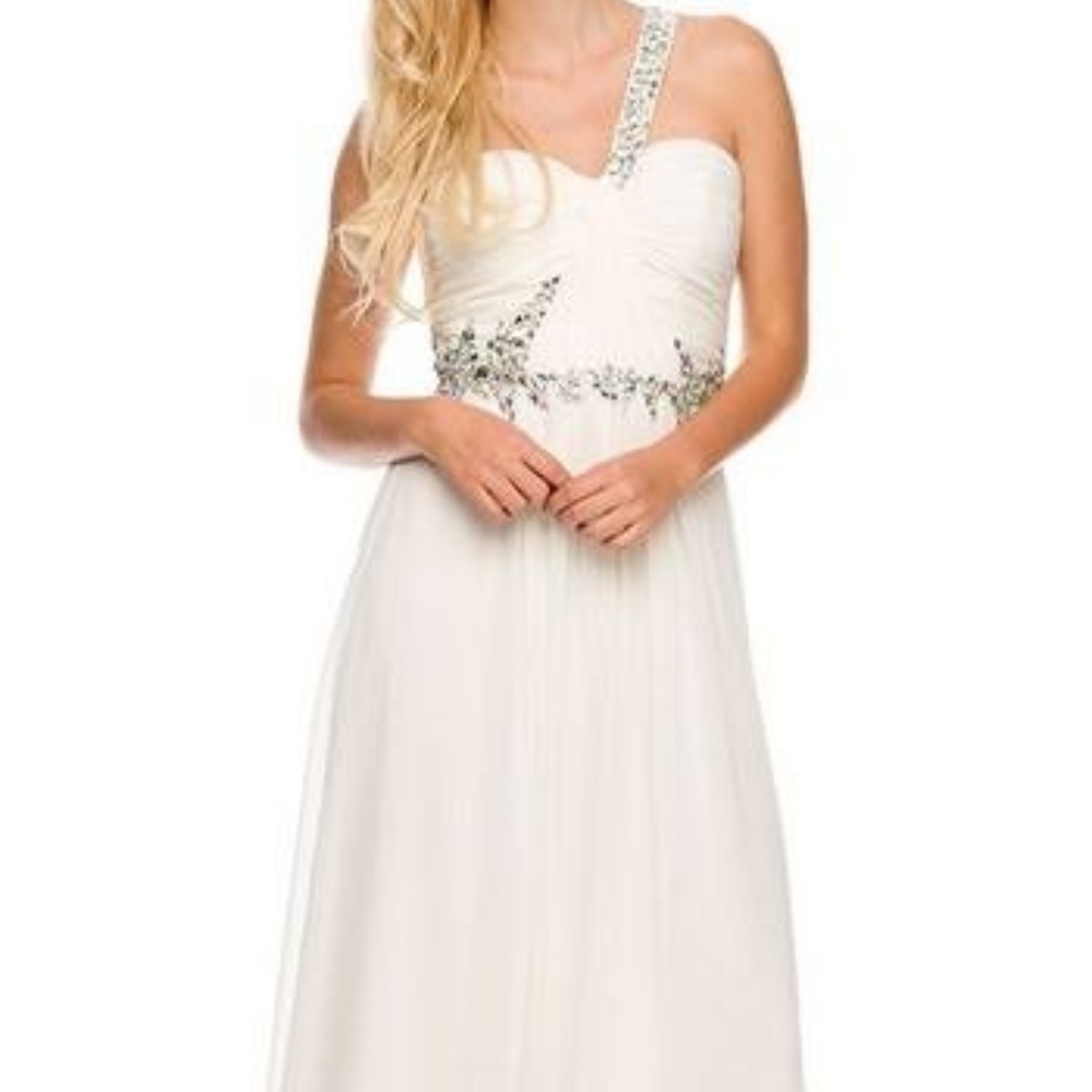 NEW! Beautiful One-Shoulder Long Evening Dress